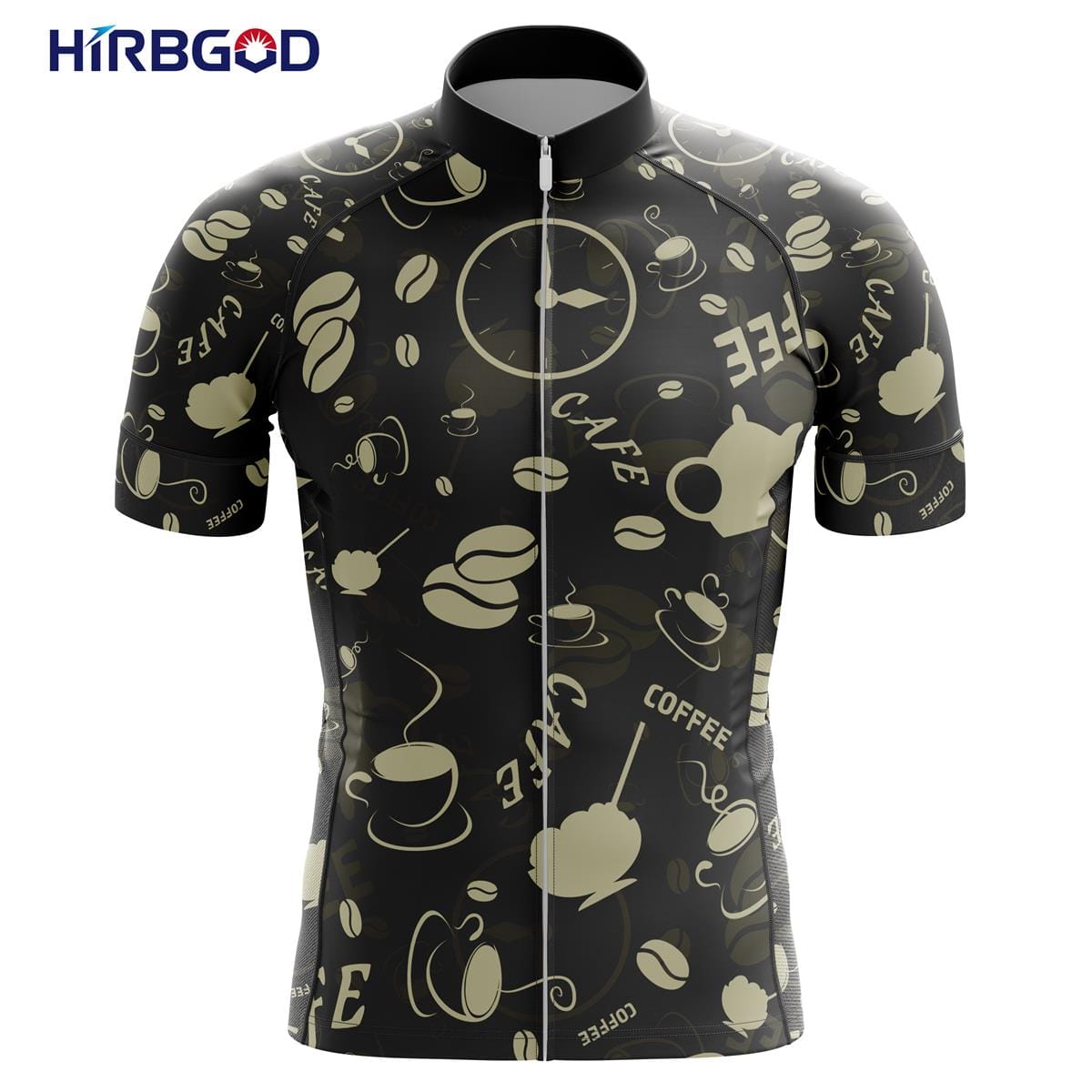 HIRBGOD 2021 Summer Quick Dry Short Sleeve Cycling Jersey for Indonesia Coconut Coffee Jersey Bersepeda Yang Bernapas,TYZ850-01