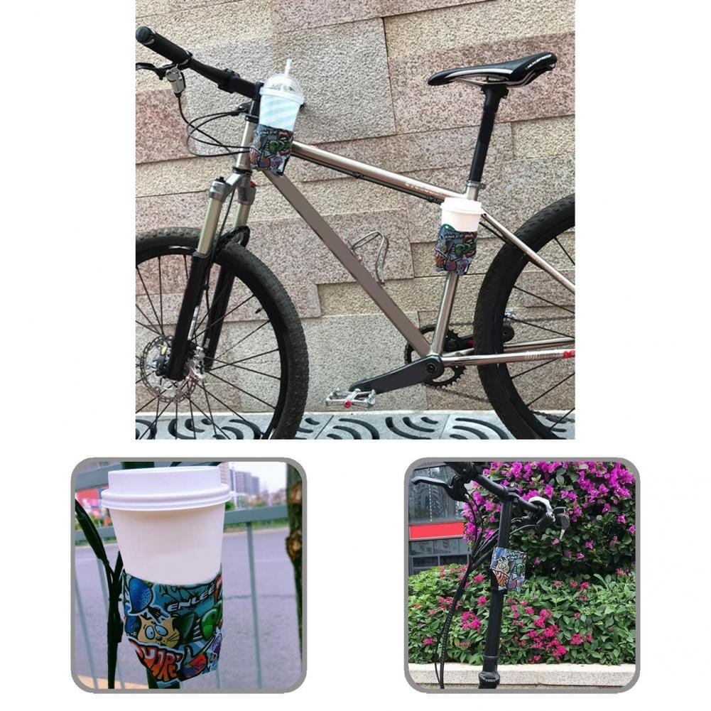 Anti-crack Anti-slip Stability Foldable Bike Mount Coffee Holder Bracket Bike Handlebar Cup Bracket for Bike