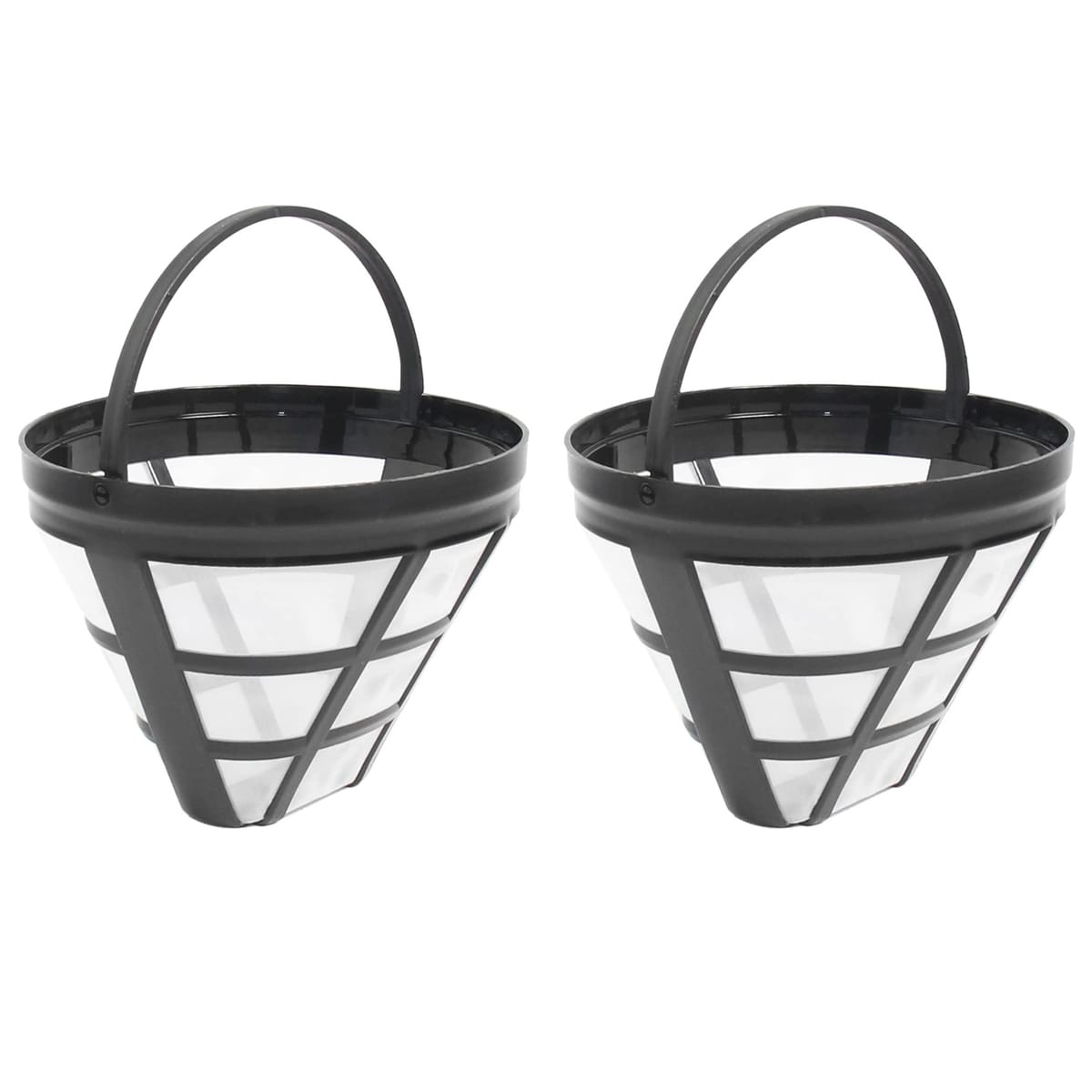 2Pack No.4 Reusable Coffee Maker Basket Filter for Filters, Fit Most 8-12 Cup Basket Drip Coffee Machine
