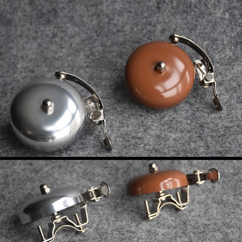 Bicycle Retro Bell Leisure Bicycle Dial Bell Aluminum Silver Gold Coffee Brown Bicycle Bell Bicycle Bell