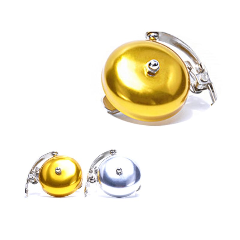 Bicycle Retro Bell Aluminum Silver Leisure Bicycle Dial Bell Gold Coffee Brown Bicycle Bell Bicycle Bell Bicycle Accessories
