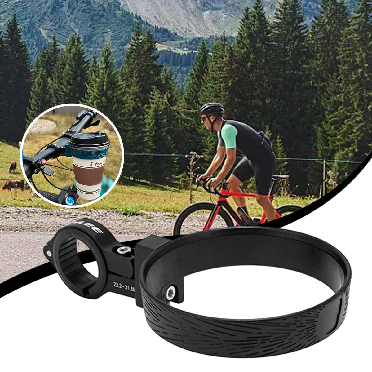 Coffee Cup Drink Holder 1pcs 80mm Aluminum Alloy+PC Bracket Electric Bicycle Kettle Holder Durable And Practical