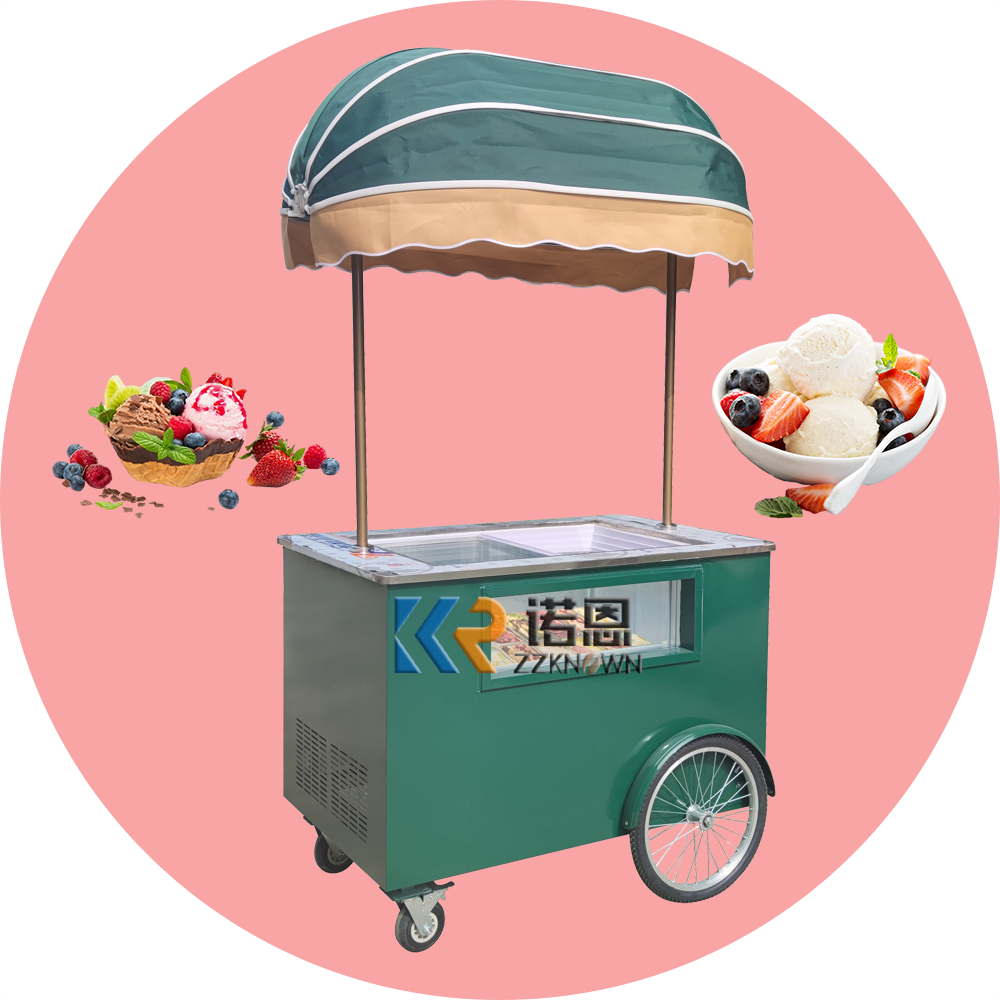 2023 Custom Outdoor Van Fast Food Truck Coffee Ice Cream Cart Snack Trolley Mobile Fast Food Carts DIY Food Trailer
