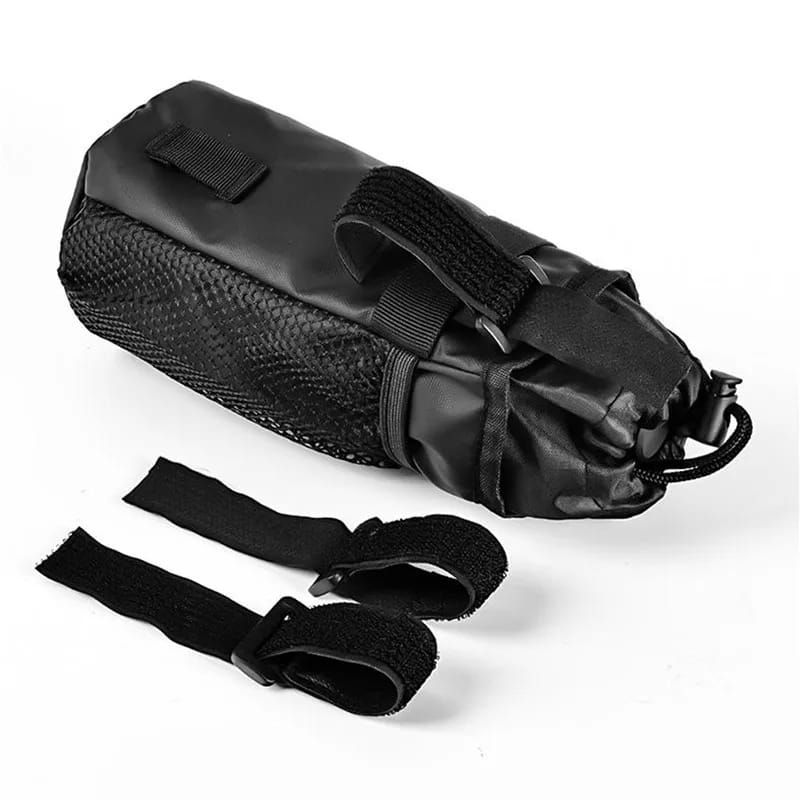 Bicycle Bag Bike Bottle Pocket Handlebar Stem Thermal Bag With Mesh Pocket Coffee Cup Pouch Cycling Water Bottle Carrier Bags