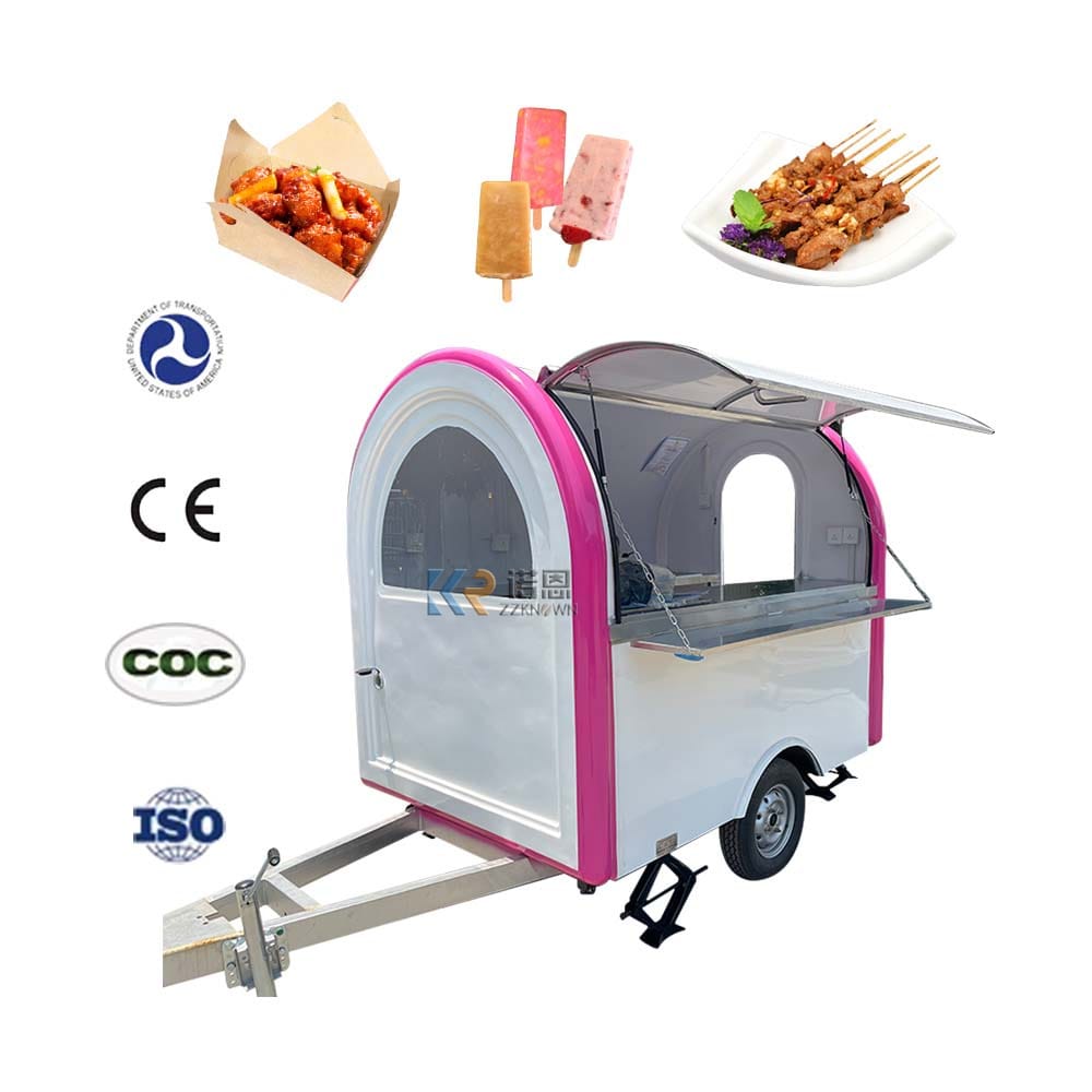 Fast Food Kiosk Airstream Food Truck Snack Vending Trailer Food Cart with Equipments Mobile Coffee Drink with CE and DOT