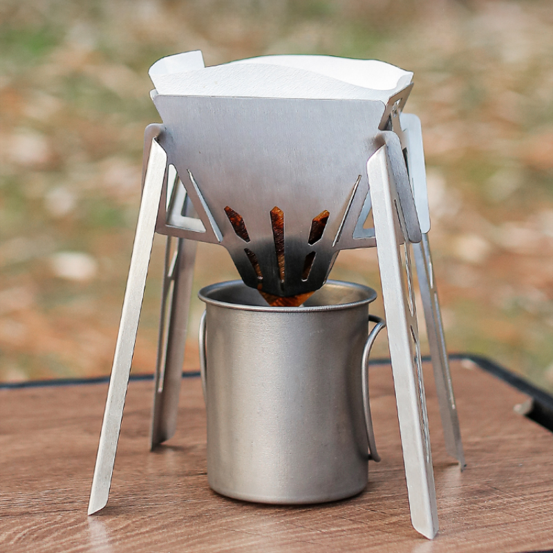 Tall Coffee Filter Rack 2024 New Camping Removable Stainless Steel Hand-brewed Coffee Filter