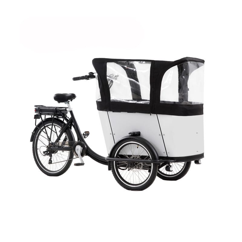 Electric Pedal 3 Wheels Street Mobile Food Cart Coffee Cargo Bike Bicycle Tricycle for Kids Children