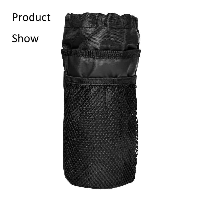 Bicycle Bag Coffee Cup Holders Bike Bottle Holder Handlebar Stem Thermal Bag with Mesh Pocket Cycling Water Bottle Carrier Bag