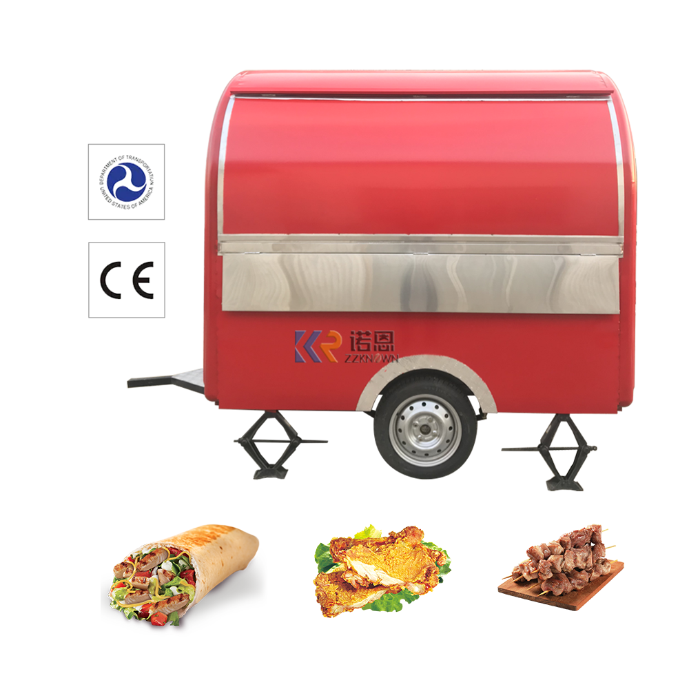 Fast Food Trailer Mobile Ice Cream Truck Food Shopping Mall Food Kiosk Outdoor Restaurant Coffee Vending Carts