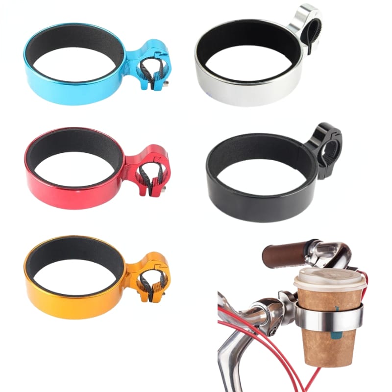 Aluminum Bicycle Cup Holder Bike Drink Bottle Handlebar Mount Stand Utility Outdoor Cycling Coffee Drinks Milk Tea Cups Holder
