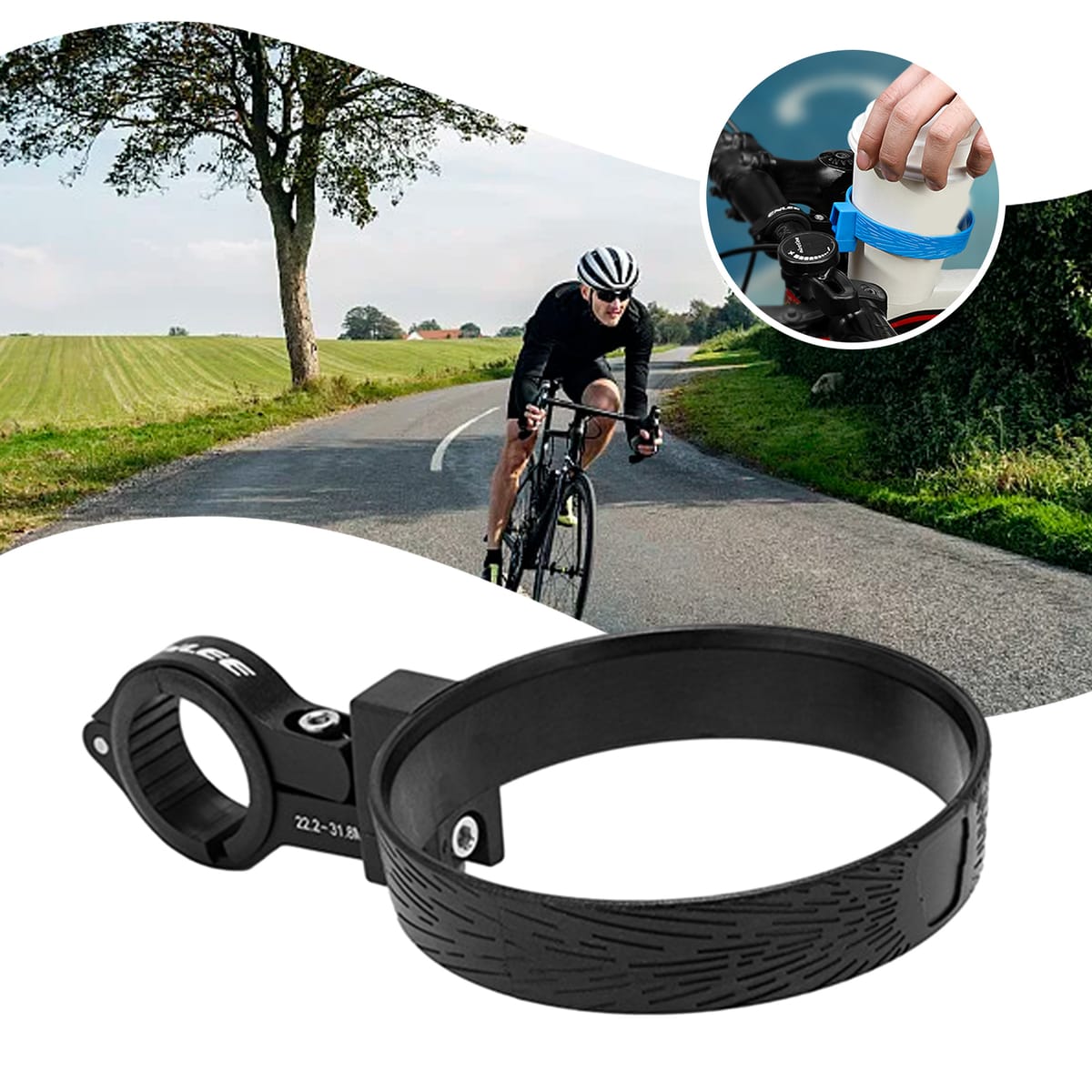 Coffee Cup Drink Holder 1pcs 80mm Aluminum Alloy+PC Bracket Electric Bicycle Kettle Holder Durable And Practical