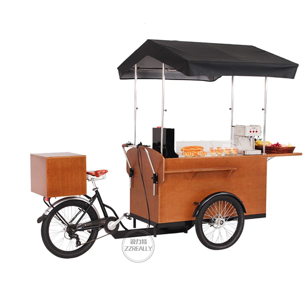 Electric Motorized Tricycles Cargo Tricycle Classic Coffee Bike Trailer Manufacturers 3 Wheel Street Food Cart For Sale