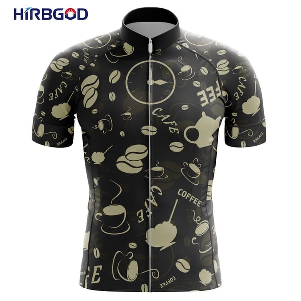 HIRBGOD 2021 Summer Quick Dry Short Sleeve Cycling Jersey for Indonesia Coconut Coffee Jersey Bersepeda Yang Bernapas,TYZ850-01
