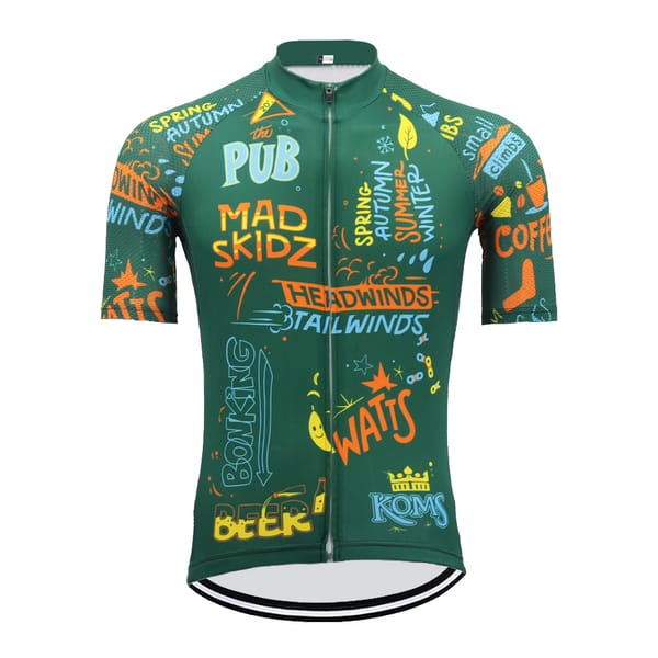 New Beer&amp;Coffee Cycling jersey Maillot Ciclismo Hombre Green Bike clothing Men Short sleeve Mtb Bicycle Jersey