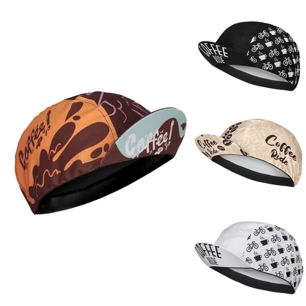 Coffee Cycling Caps Gorra Ciclismo Summer Breathable Men &Women Bike Cap Black White Bicycle Hat