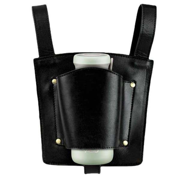 Bicycle Cup Holder PU Leather Riding Beverage Cup Holder Riding Beverage Cup Holder Coffee Drink Holder Cycling Water Cup Mount