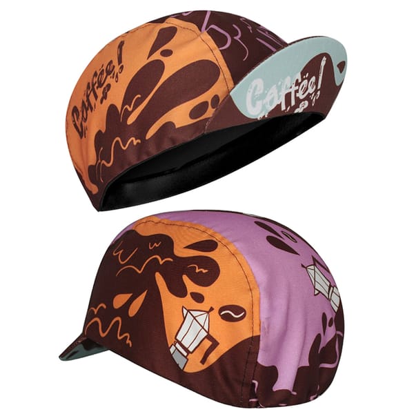 Coffee Cycling Caps Bike Hat One Size Fits Most