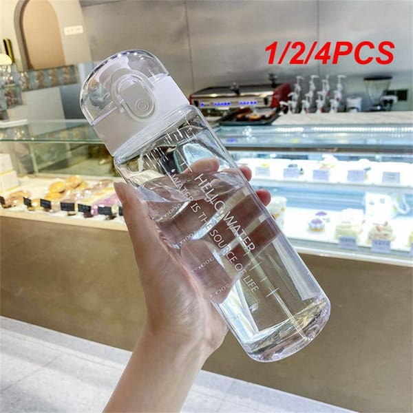 1/2/4PCS 780ml Sports Water Bottle BPA Free Portable Leak-proof Tea Coffee Cup  Plastic Drinkware Outdoor Travel Gym Drinking