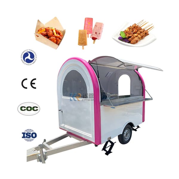 Fast Food Kiosk Airstream Food Truck Snack Vending Trailer Food Cart with Equipments Mobile Coffee Drink with CE and DOT