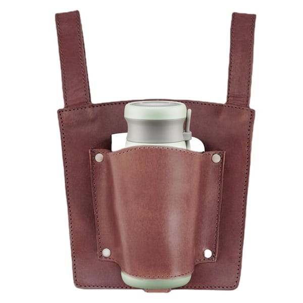 Bike Beverage Holder PU Leather Water Bottle Cup Holder Water Bottle Rack Coffee Drink Holder Bicycle Bottle Holder For