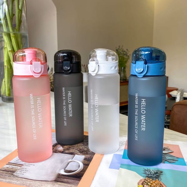 780ml Plastic Water Bottle for Drinking Portable Sport Tea Coffee Cup Kitchen Tools Water Bottle for School Transparent