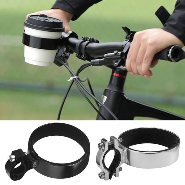 Bike Bottle Holder Metal Clamp Bicycle Cup Holder Bracket Universal Bottle Cage Bicycle Drink Coffee Cup Holder Bike Accessories