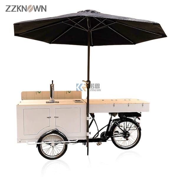 Electric Food Tricycles Passenger Beer Bike Mobile Bar for Coffee and Drink Food Bike Bicycle