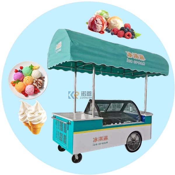 2023 Custom Mobile Ice Cream Coffee Fast Food Carts Full Equipped Food Truck Trailer With Full Kitchen For Sale