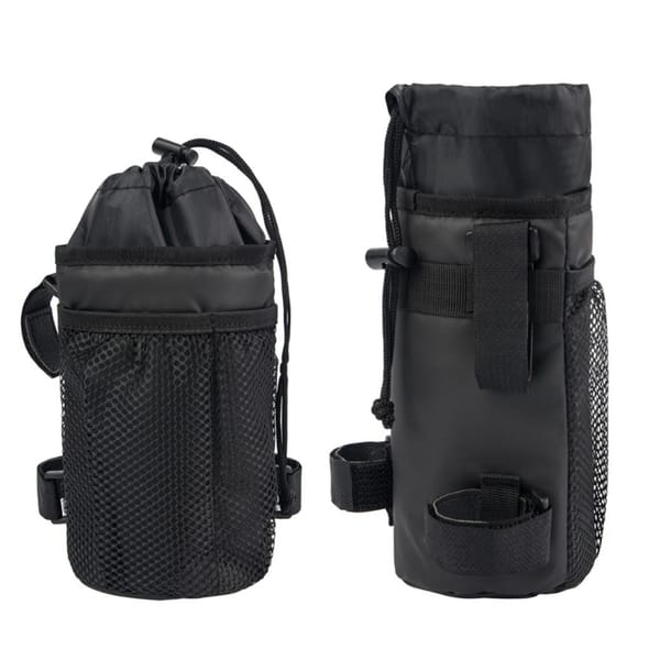 Bike Water Bottle Holder Bag Insulated Bicycle Coffee-Cup Holders With Phone Storage Handlebar Drink/Beverage Container