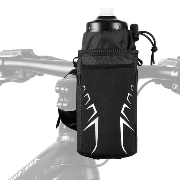 Bike Water Bottle Holder Insulated Bicycle Coffee Cup Holders Adjustable Stem Bag For Drinks And Food Storage Communicating And