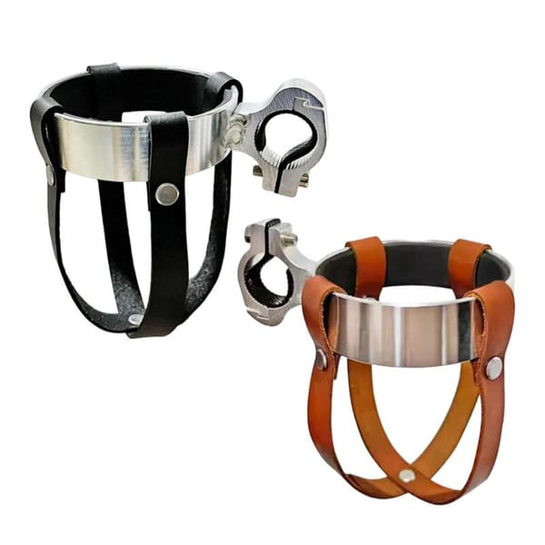 Retro Bike Cup Rack Bicycle Bottle Holder Stainless Steel MTB Road Bike Coffee Cup Cage Classic Cycling Handlebar Kettle Rack