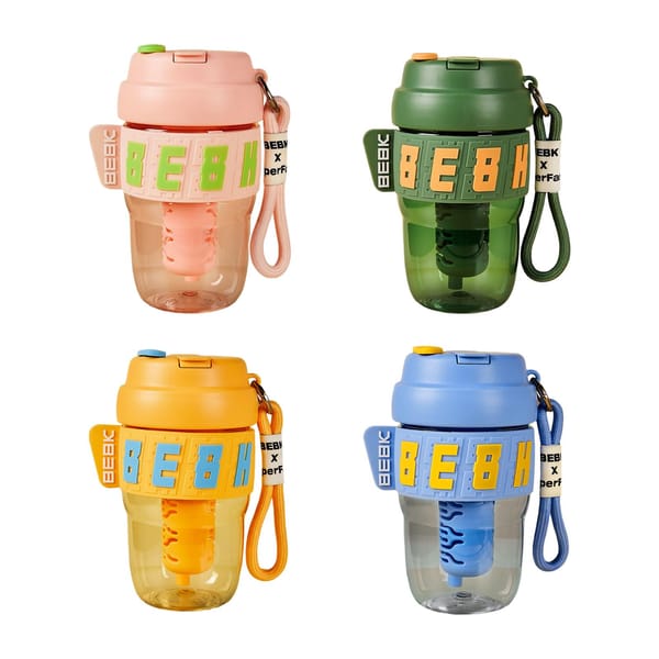 Portable Water Bottle Coffee Cup with Lid Cycling Running Reusable Water Cup