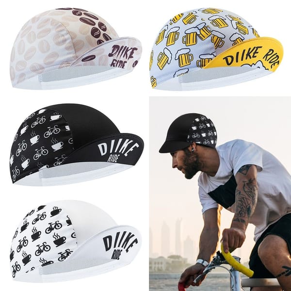 Breathable Beer Coffee Ice Cream Mesh Fabrics Cycling Hat Bicycle Hats Quick-Drying Bicycle Riding Cap
