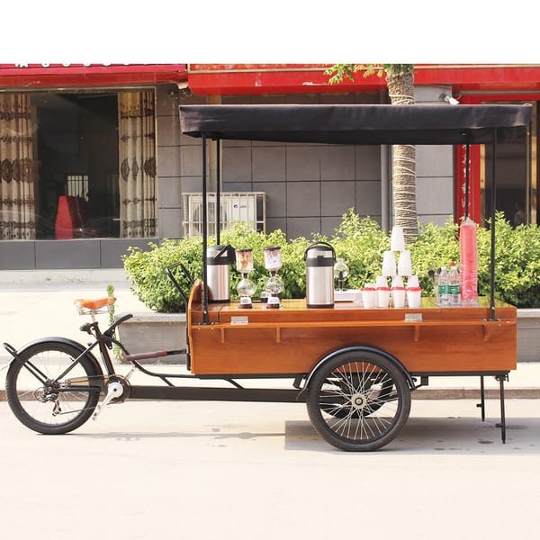Coffee bicycle, coffee bike, electric tricycle coffee