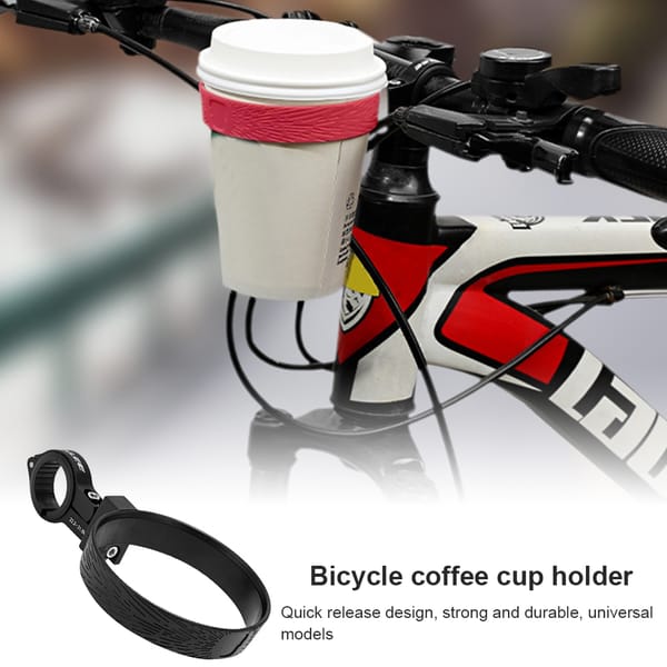 ENLEE Bicycle Coffee Cup Holder Handlebar Bottle Mount Bracket Cycling