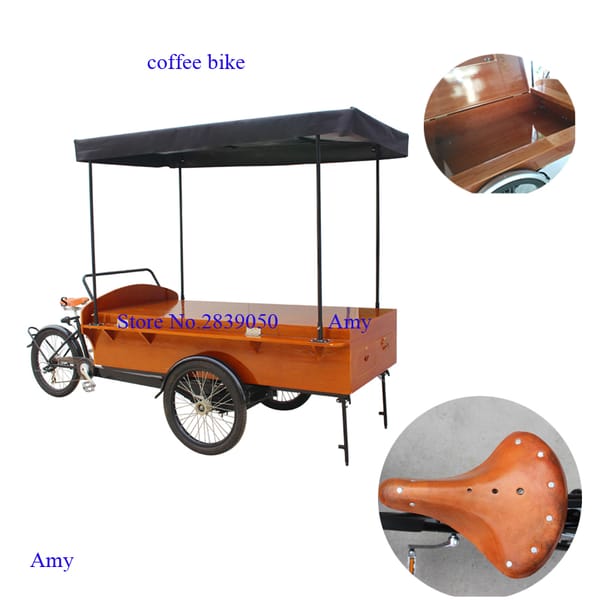 China Retro Coffee Bike/supplier mobile food cart / hamburger truck