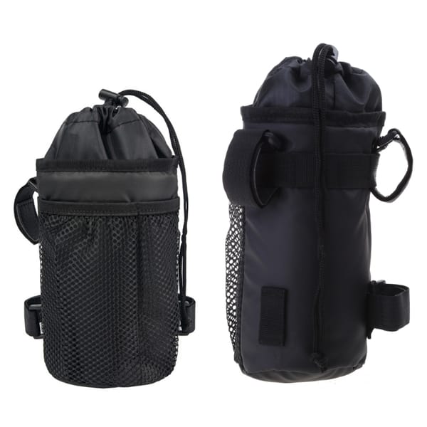 Bike Water Bottle Holder Bag Insulated Coffee-Cup Holders with Phone Storage Handlebar Drink/Beverage Container
