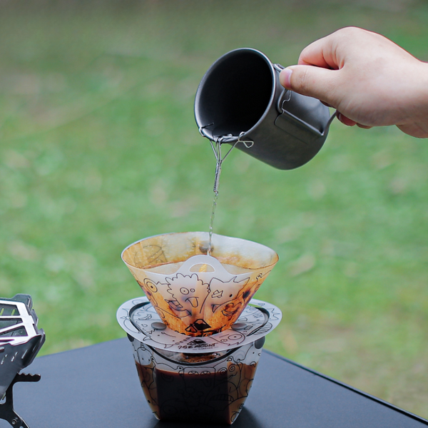Outdoor hand-brewed coffee diversion nozzle, portable water guide frame, spout accessories, teacup drainage nozzle