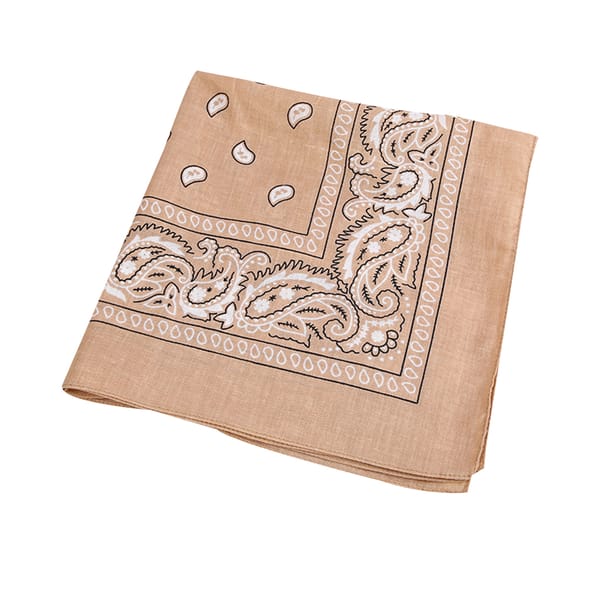 Women Men Square Small Scarf Printing Head Wrap Neckerchief Neck Hair Tie Band Scarf - Coffee