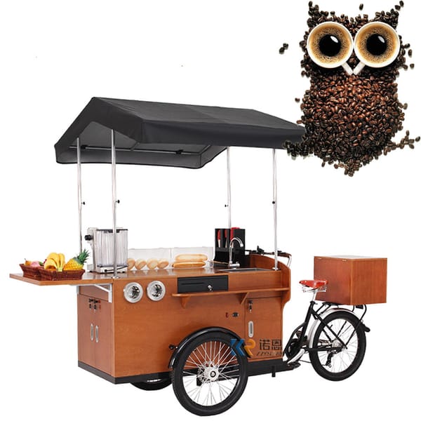 Classic Electric Cargo Bike Adult Tricycle Europe Mobile Street Food Cart for Sale Coffee Fruit Beer