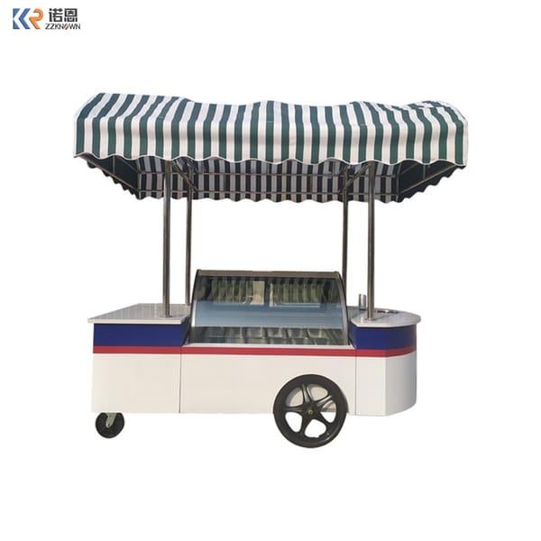 Ice Cream Kiosks Food Cart store/commercial Coffee Carts On Wheels Portable Ice Cream Van Push Cart For Food