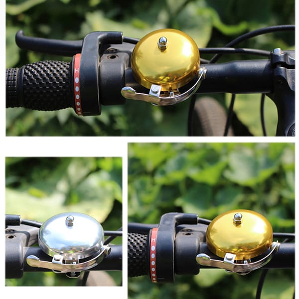 Bicycle Retro Bell Leisure Bicycle Dial Bell Aluminum Silver Gold Coffee Brown Bicycle Bell Bicycle Bell