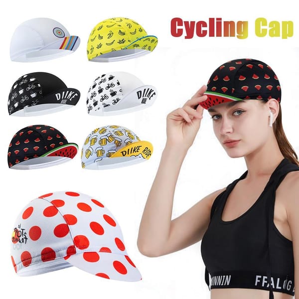 1pcs Classic Retro Beer Coffee Ice Cream Cartoon Polyester Dry Sports Summer Cycling Hats Bicycle Bike Quick Caps S9X7