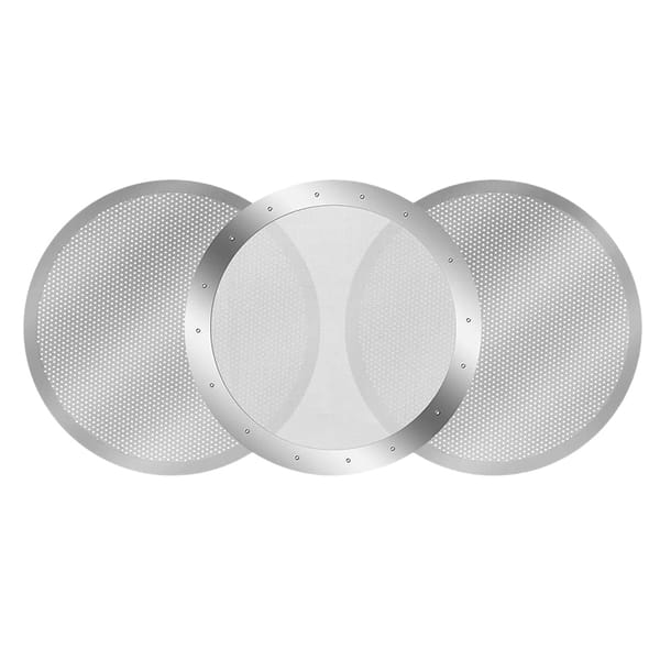3 Pack Metal Reusable Coffee Filter Mesh for Coffee Maker Espresso Maker, Silver