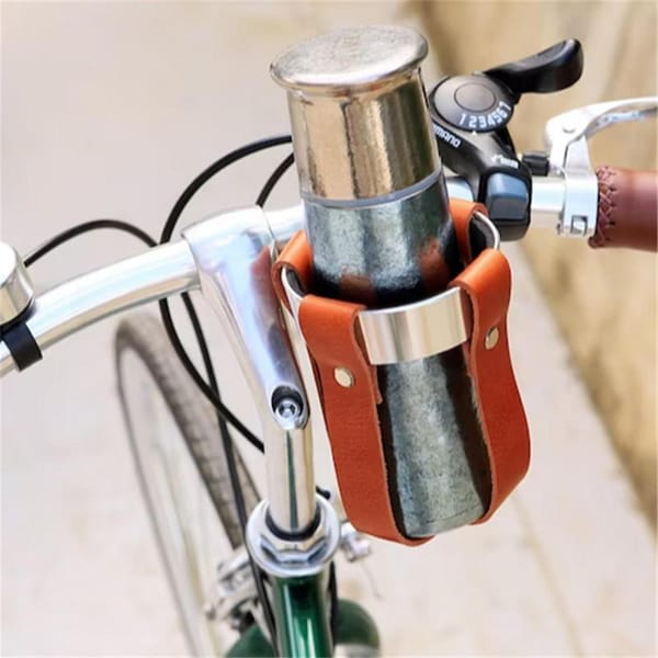 Retro Bike Bottle Holder Bicycle Cup Rack Stainless Steel MTB Road Bike Coffee Cup Cage Classic Cycling Handlebar Kettle Rack