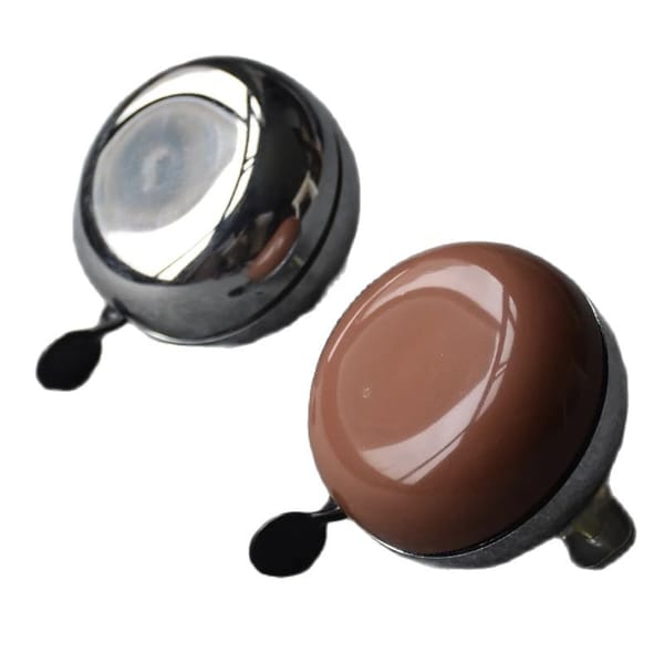 Q1065 Bicycle Retro English Bell Ringing Bell Aluminum Silver Coffee Brown Bike Vintage Wholesale
