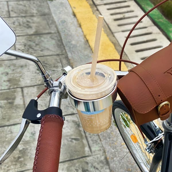 Retro Bicycle All-aluminum Water Cup Holder Coffee Cup Holder Bicycle Water Bottle Holder Handlebar Holder