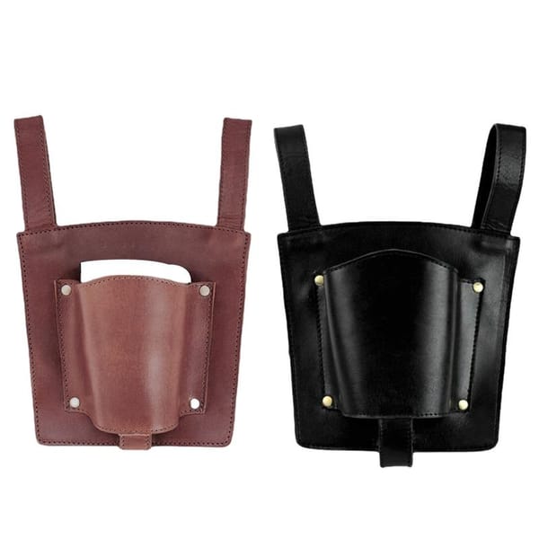 Bike Beverage Holder PU Leather Motorcycle Cup Holder Riding Beverage Cup Holder Coffee Drink Holder Cycling Water Cup Mount Bic
